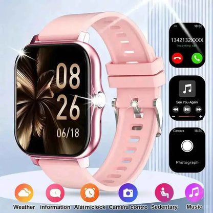 Smart Fitness Watch 2025 – Calls, 50 Sports Modes, HR & SpO2 (iOS/Android)