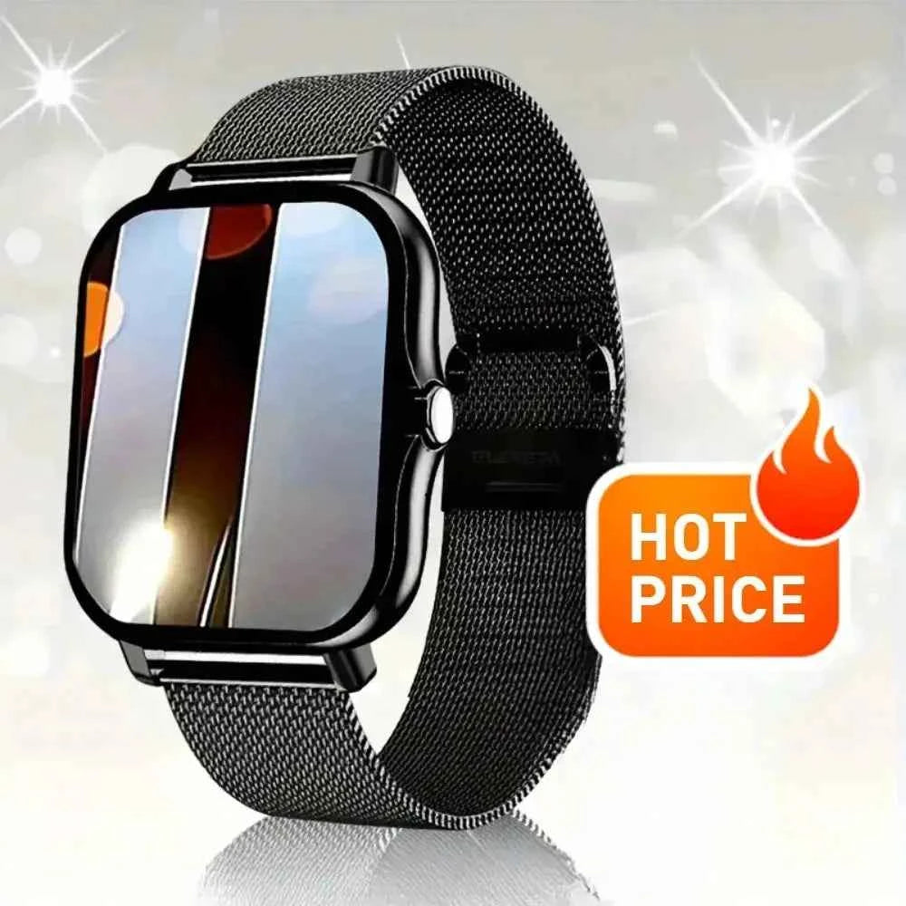 Smart Fitness Watch 2025 – Calls, 50 Sports Modes, HR & SpO2 (iOS/Android)