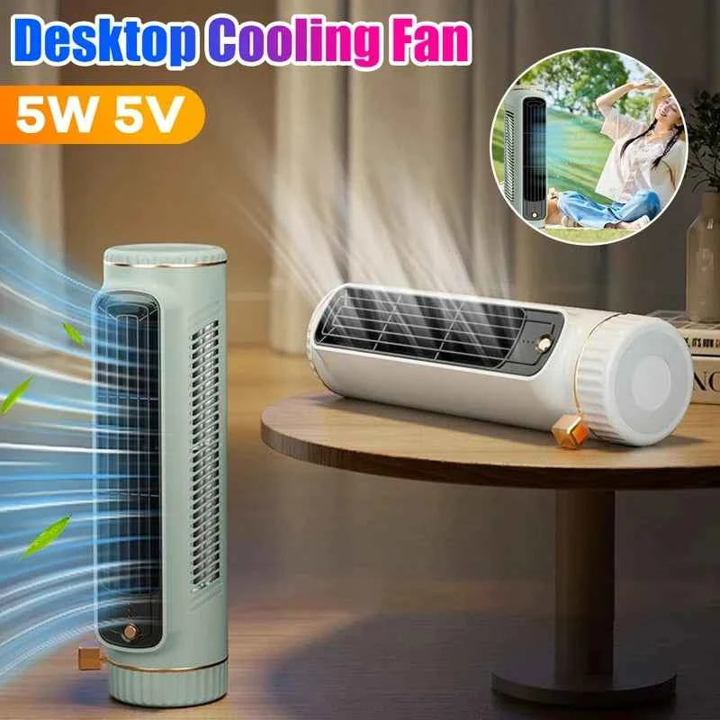 SMARTGLO COLLECTIONS desktop tower fan with USB charging, portable air conditioner and circulating fan for room cooling.