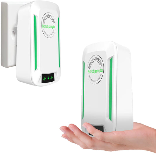SMARTGLO COLLECTIONS Power Saver heat-resistant electricity saving box for household and office use, with digital display and energy-saving features.