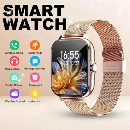 Smart Fitness Watch 2025 – Calls, 50 Sports Modes, HR & SpO2 (iOS/Android)
