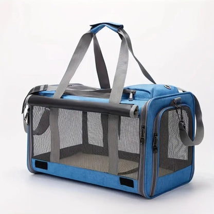 Soft-Sided Pet Carrier for Medium & Large Cats and Small Dogs SMARTGLO COLLECTIONS Pet Feeder 43.80 SMARTGLO COLLECTIONS Blue