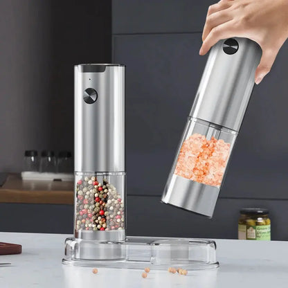 Electric Salt & Pepper Grinder – Adjustable, Refillable, Battery-Powered SMARTGLO COLLECTIONS Home & Kitchen  SMARTGLO COLLECTIONS