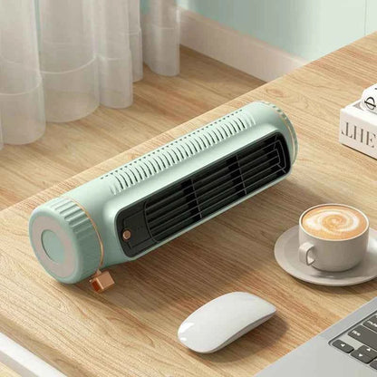 SmartGlo Collections desktop tower fan with portable design, USB charging, and air cooling for room and home use.