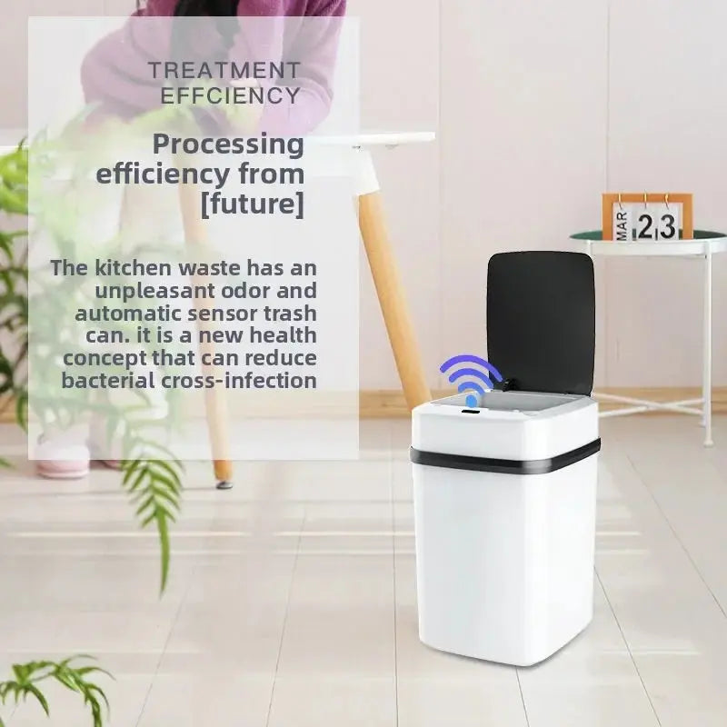 13L Smart Sensor Trash Can – Automatic Lid for Bathroom & Living Room SMARTGLO COLLECTIONS Home & Kitchen  SMARTGLO COLLECTIONS