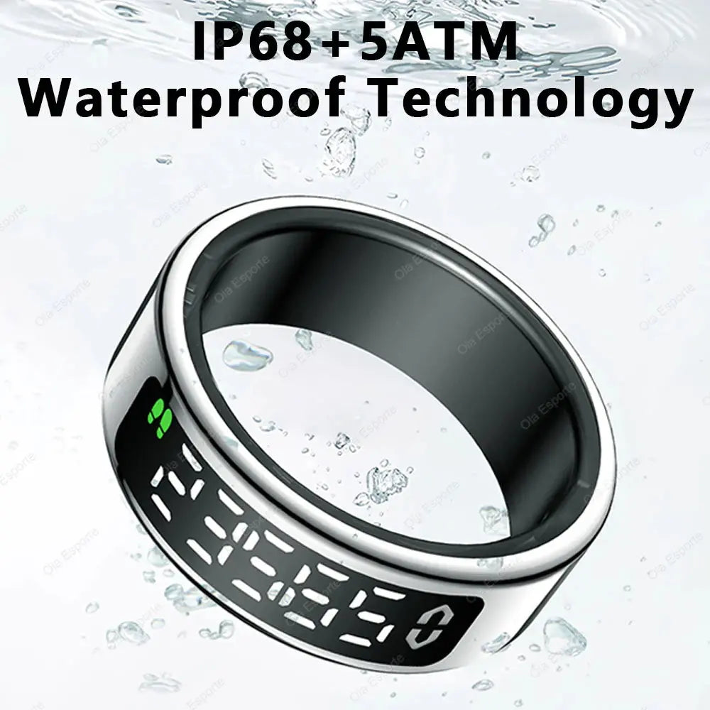 2025 Smart Ring with Screen, Wireless Charging & Health Tracking (R12/R11) SMARTGLO COLLECTIONS Health And Fitness  SMARTGLO COLLECTIONS