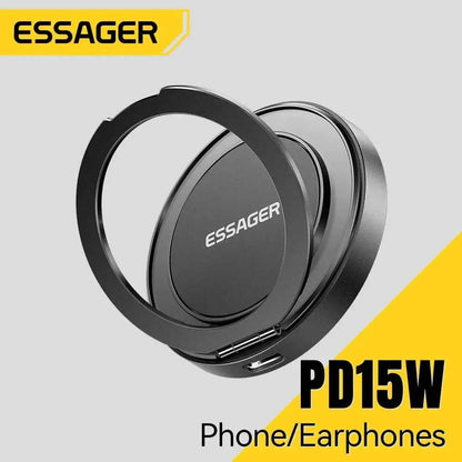 Essager Magnetic Wireless Charger & Holder for iPhone & AirPods - 15W Fast Charging