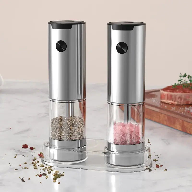 Electric Salt & Pepper Grinder – Adjustable, Refillable, Battery-Powered SMARTGLO COLLECTIONS Home & Kitchen  SMARTGLO COLLECTIONS