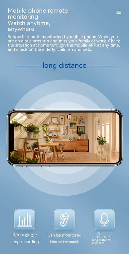 Smart Dual-light Wireless Wifi Home Indoor HD 360-degree Surveillance Camera Voice Intercom Panorama Camera CJ Survaillence Camera  SMARTGLO COLLECTIONS