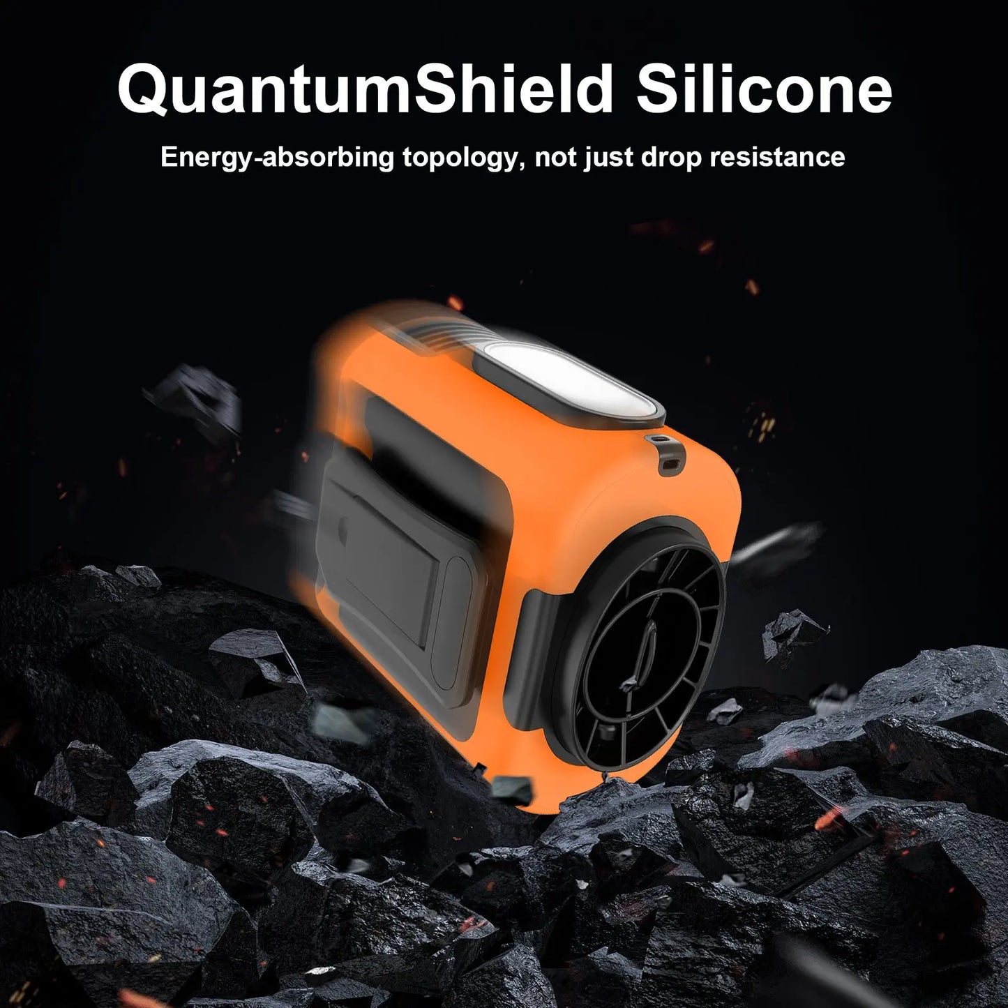 16, 000 Rpm 10000mAh Portable Waist Fan, Clip On Wearable Belt Personal Fan, Rechargeable Battery Powered, With 5 Speed Levels And A Flashlight, Suitable For Outdoor Camping And Traveling Orange CJ Air Condition  SMARTGLO COLLECTIONS