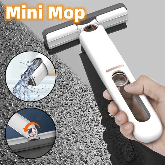 Mini Mops Floor Cleaning Sponge Squeeze Mop Household Cleaning Tools Home Car Portable Wiper Glass Screen Desk Cleaner Mop CJ Desk top cleaning mop  SMARTGLO COLLECTIONS